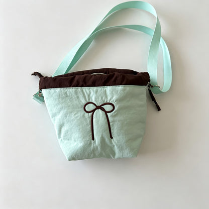 Bow Drawstring Shoulder Crossbody Bags