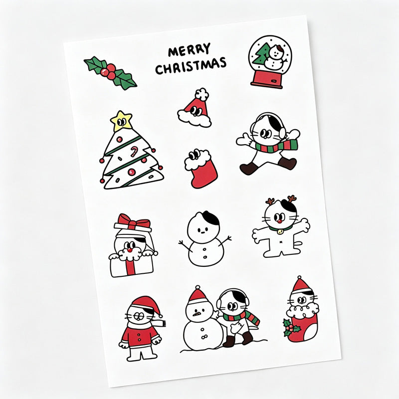 Christmas Matte Sticker Sheets Set