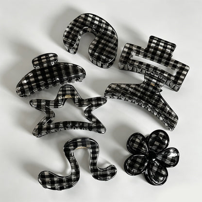 Plaid Claw Clip