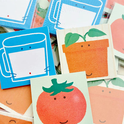 Hand‑Drawn Print Non‑Sticky Notes