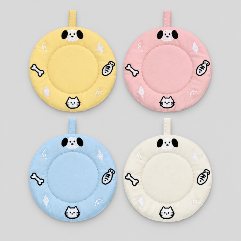 Animal Embroidered Round Coaster