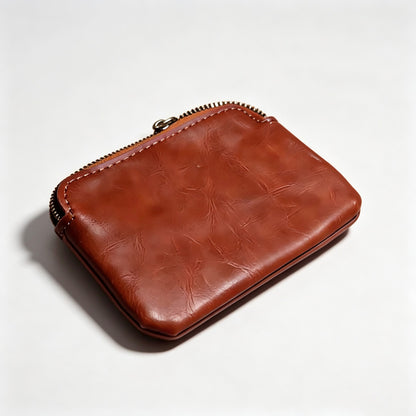 Faux PU Mini Zipper Coin Purse