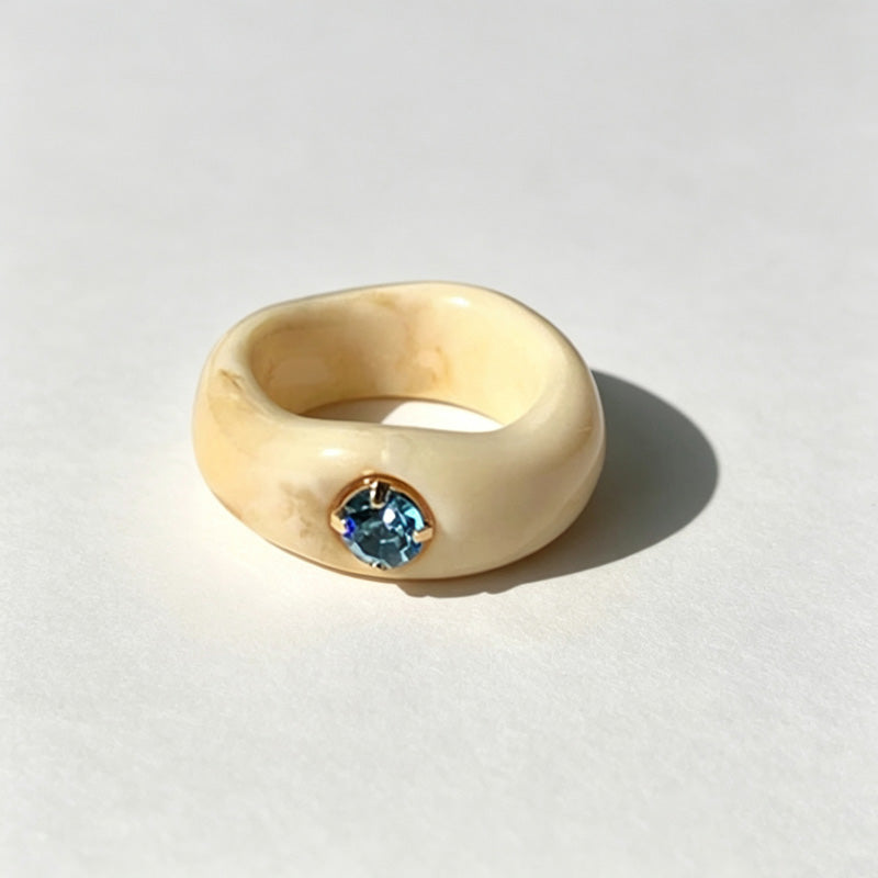 Geometric Rhinestone Ring