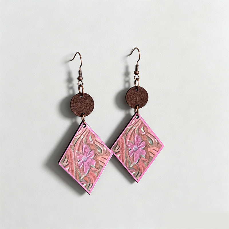 Bohemian Retro Wood Rhombus Wo - Shopdayla Wholesale - #1682