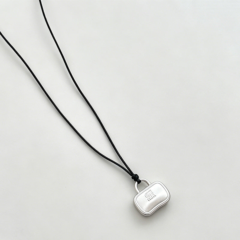 Modern Artistic Matte Hollow Oval Copper Necklace