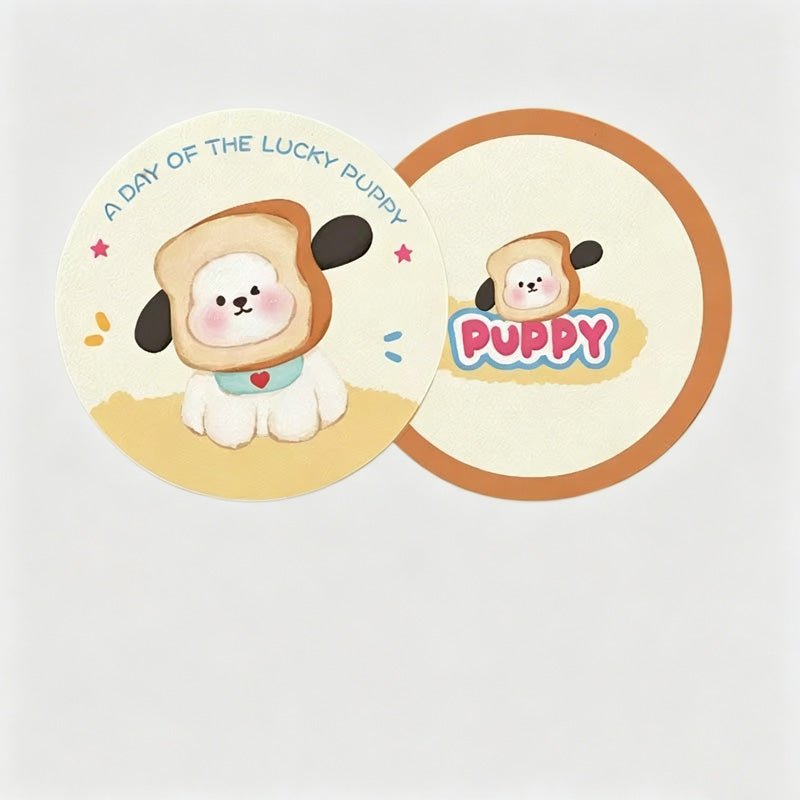 Round Car Coaster 2PCS Set