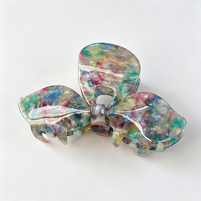 Marbled Acetate Butterfly Hair Claw Clip