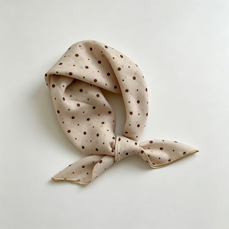 Coffee Floral Print Bandana