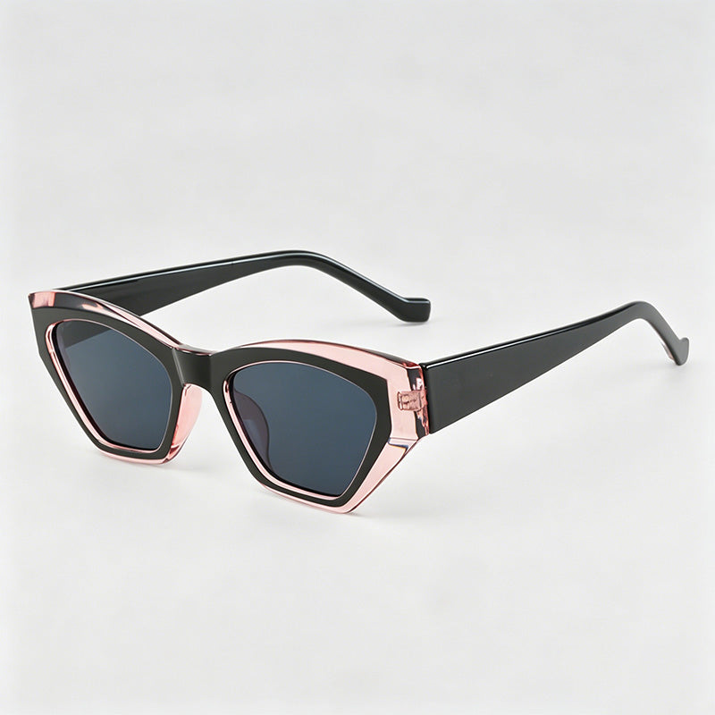 Trendy Small Angular Cat Eye PC Fashion Sunglasses