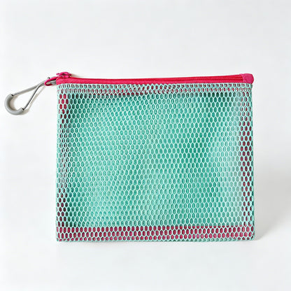Mesh Zipper Storage Pouch