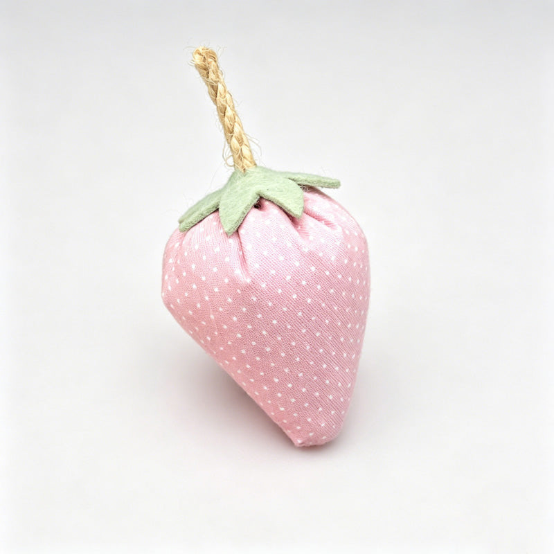 Handmade Fabric Strawberry Hanging Ornament
