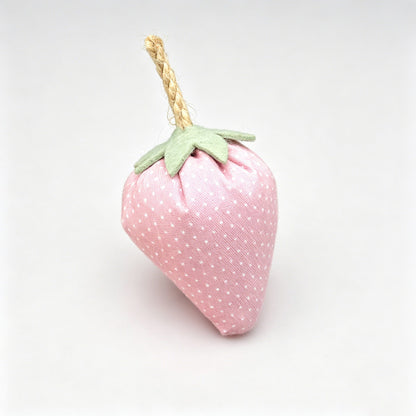 Handmade Fabric Strawberry Hanging Ornament