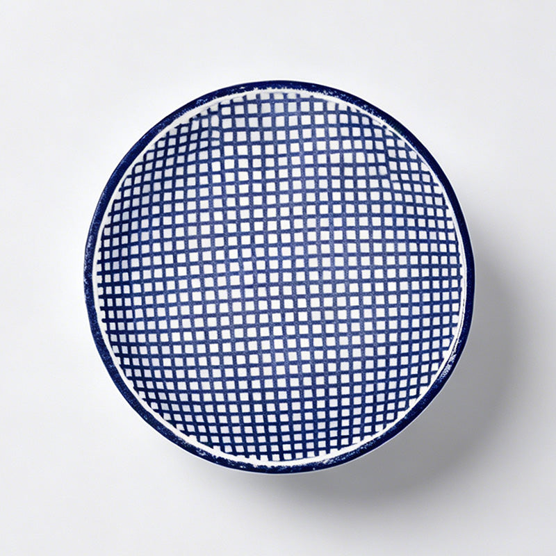 Dopamine Colored Grid Glass Sauce Bowl