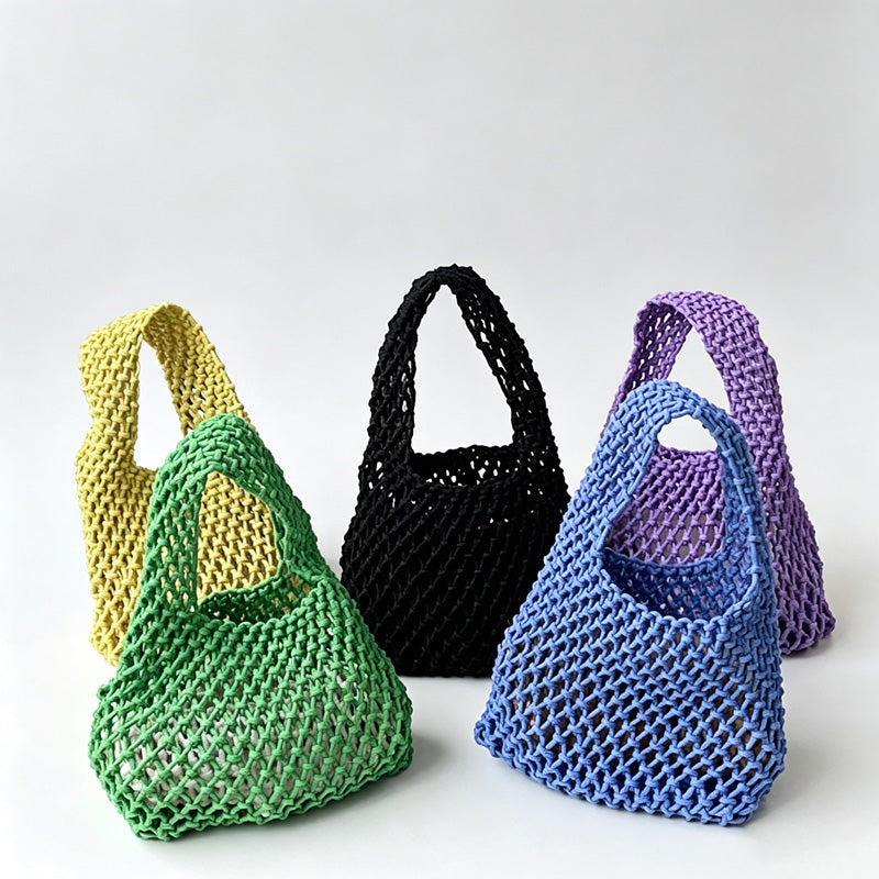 Mesh Knit Tote Bag