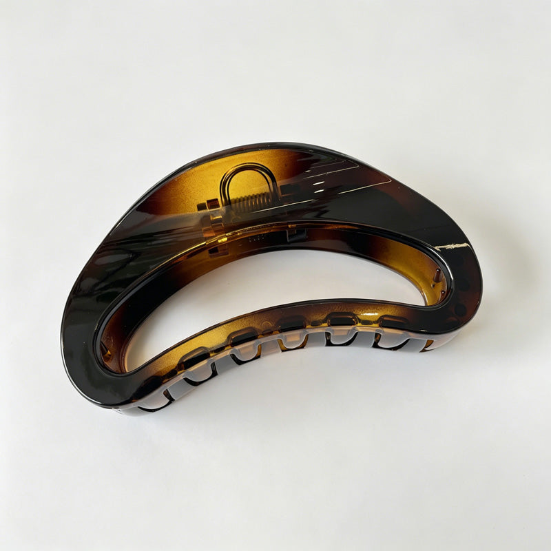 Large Butterfly Acetate Half Round Hair Claw Clip
