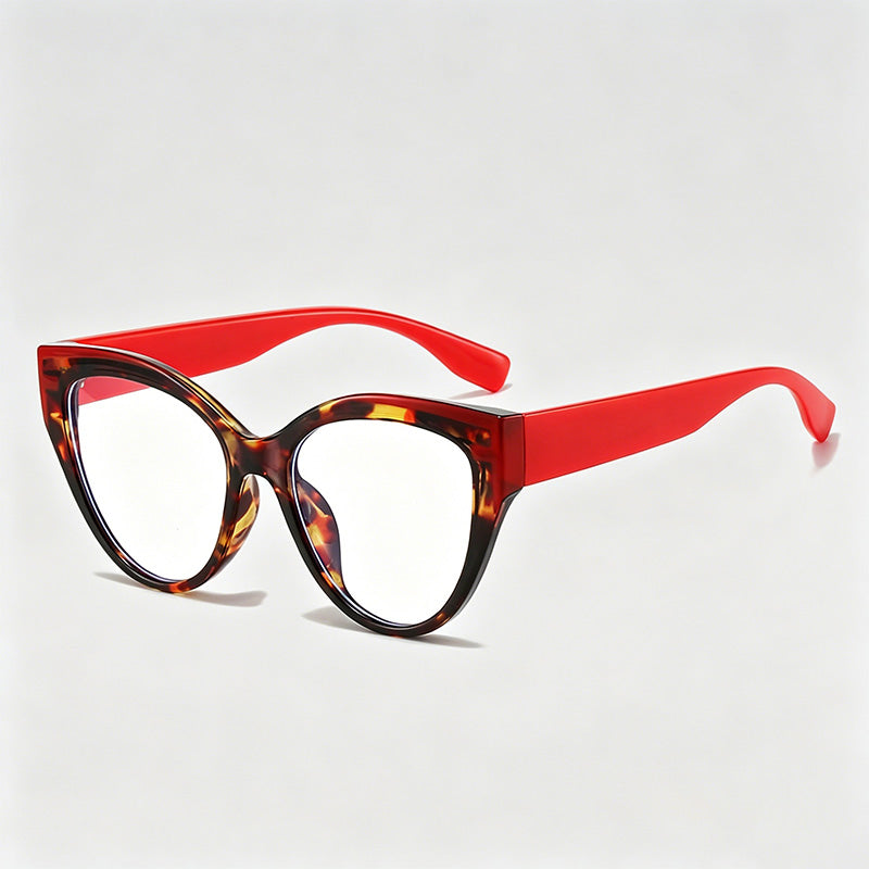 Stylish Two-Tone Cat-Eye PC Frame Fashion Sunglasses