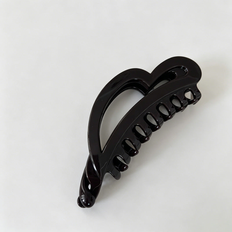 Minimalist Irregular Heart Acrylic Banana Hair Clip