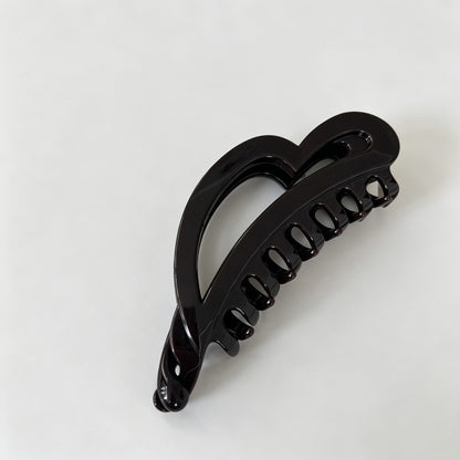 Minimalist Irregular Heart Acrylic Banana Hair Clip