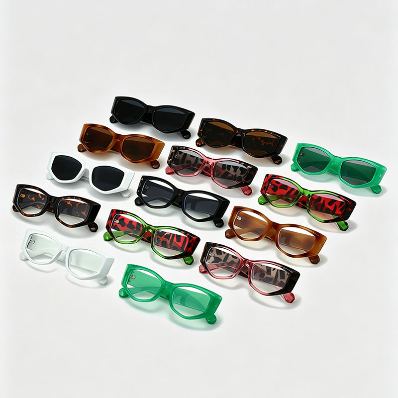Retro Cat Eye Rectangle Sunglasses
