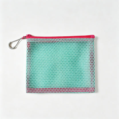 Mesh Zipper Storage Pouch