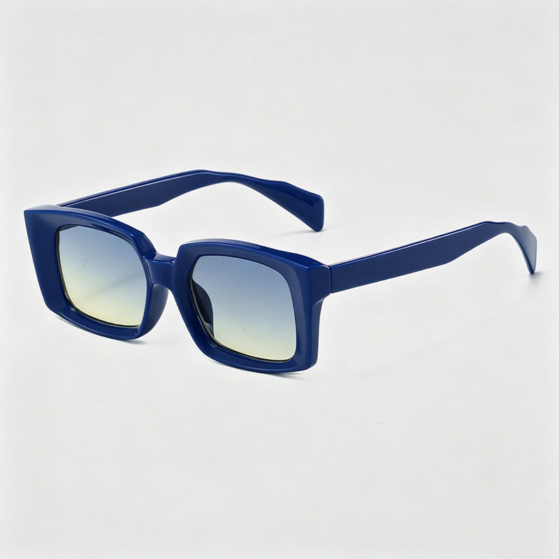 Retro Thick Square Frame Sunglasses