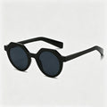 Vintage Two-Tone Round Octagon PC Fashion Sunglasses