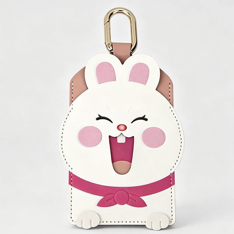 Lovely Peeking Cartoon Animal PU Card Holder