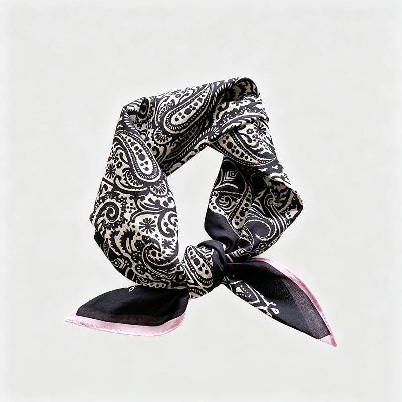 Multi Print Square Bandana Scarf