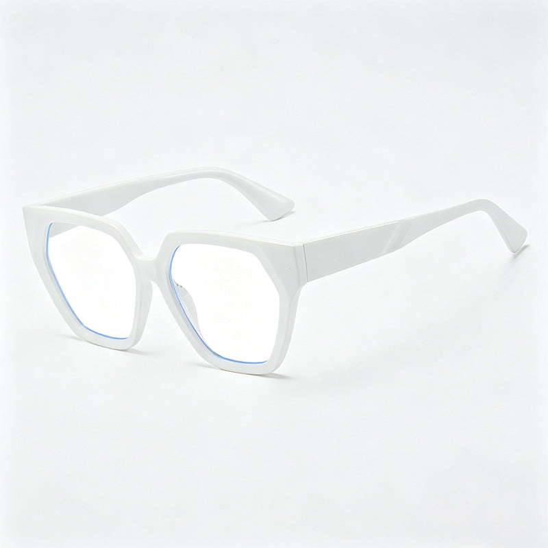 Gradient Two-Tone Geometric Square PC Fashion Sunglasses
