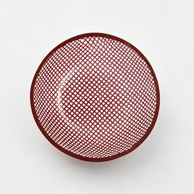 Dopamine Colored Grid Glass Sauce Bowl