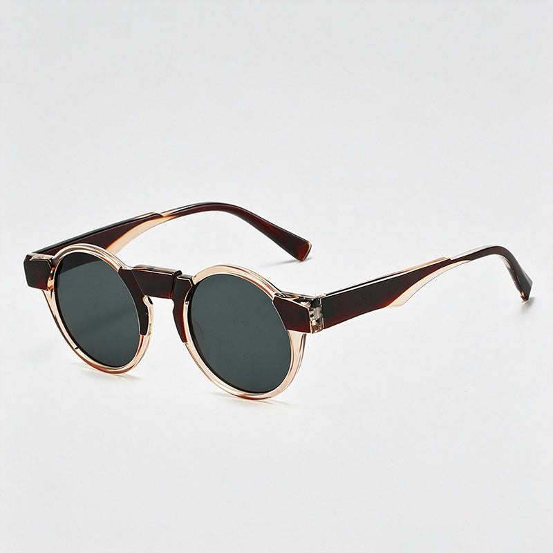 Vintage Round Steam-Punk PC Fashion Sunglasses