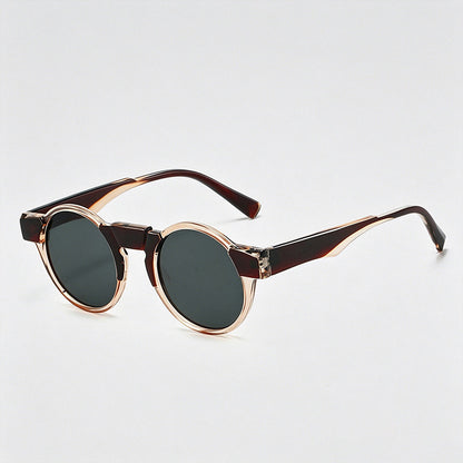 Vintage Round Steam-Punk PC Fashion Sunglasses