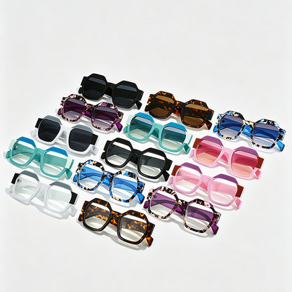 Geometric Octagon Sunglasses