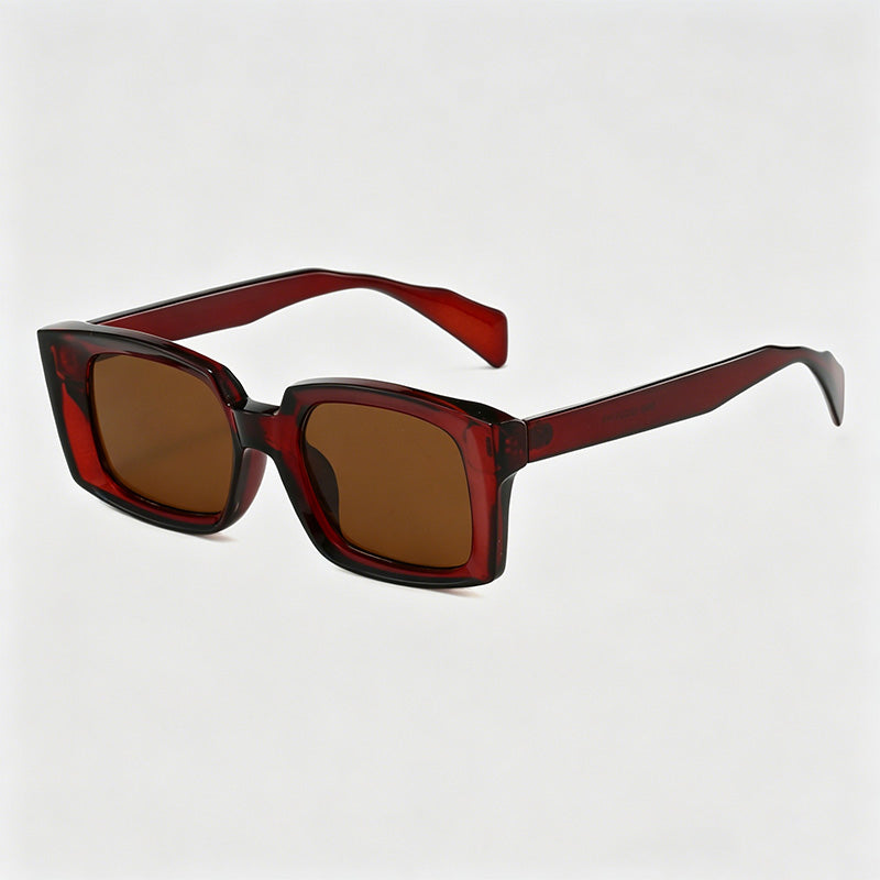 Retro Thick Square Frame Sunglasses