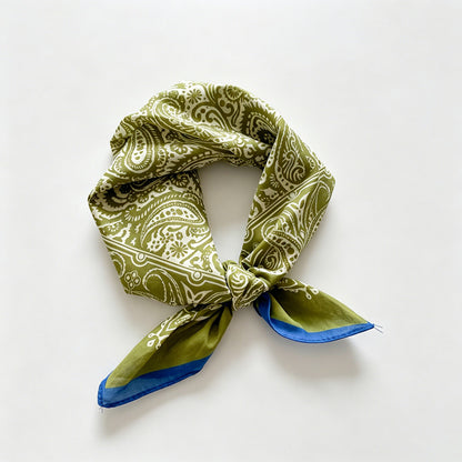 Multi Print Square Bandana Scarf