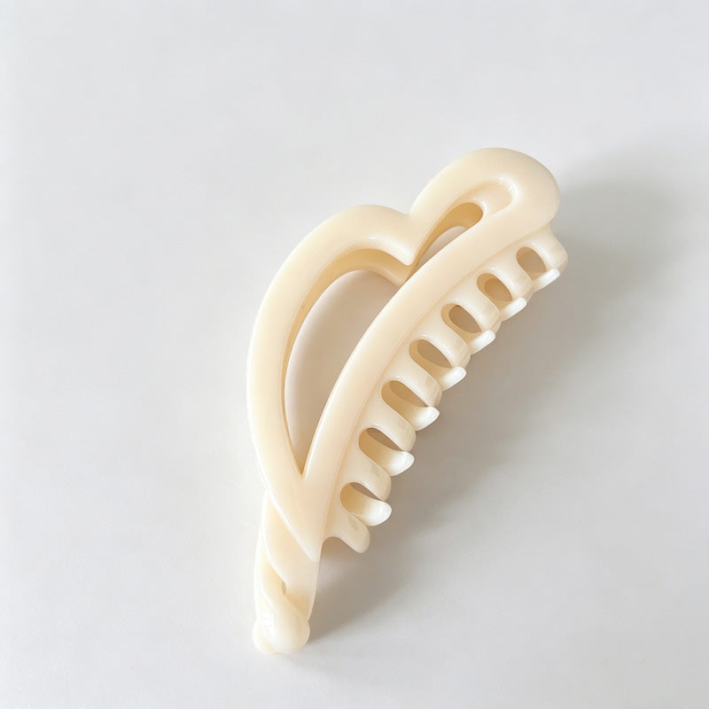 Tortoise Heart Hair Claw Clip