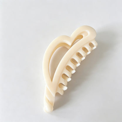 Tortoise Heart Hair Claw Clip