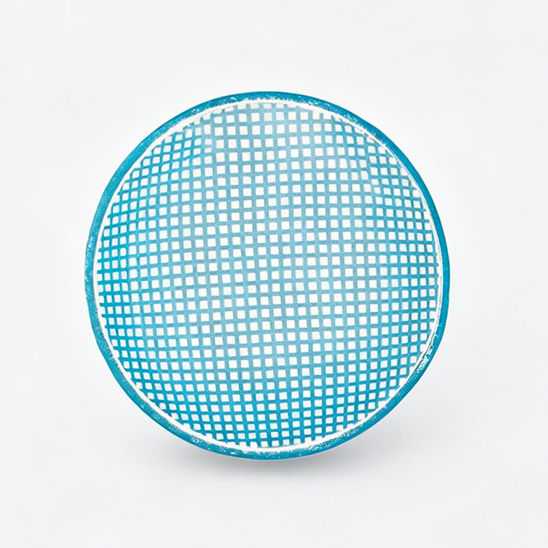 Dopamine Colored Grid Glass Sauce Bowl