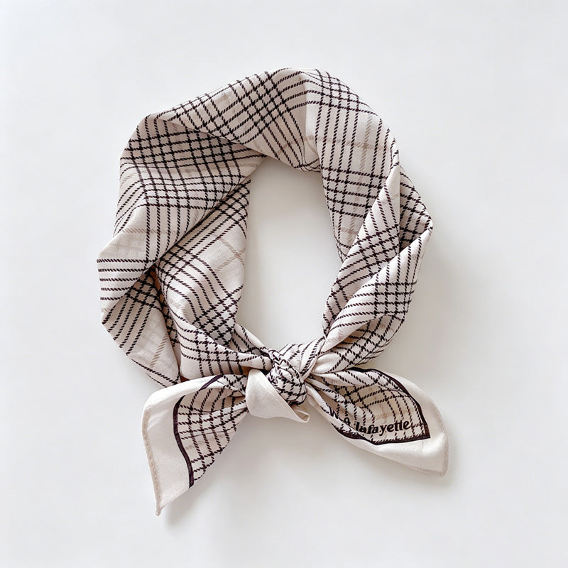 Stripe Gride Print Bandana