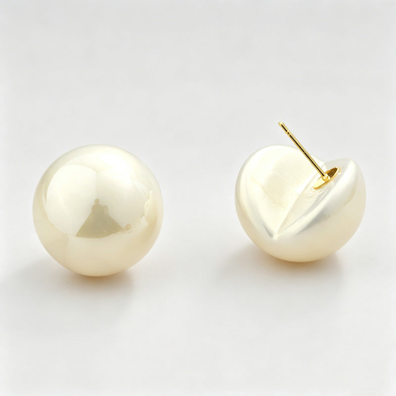 Pearl Hoop Earrings