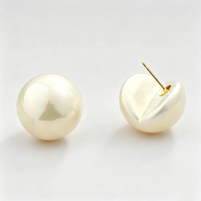 Pearl Hoop Earrings