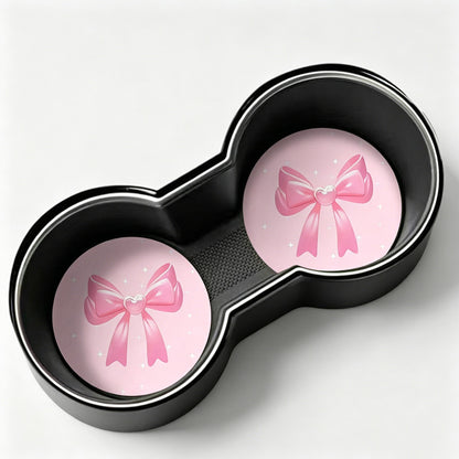 Bow Round Car Coaster