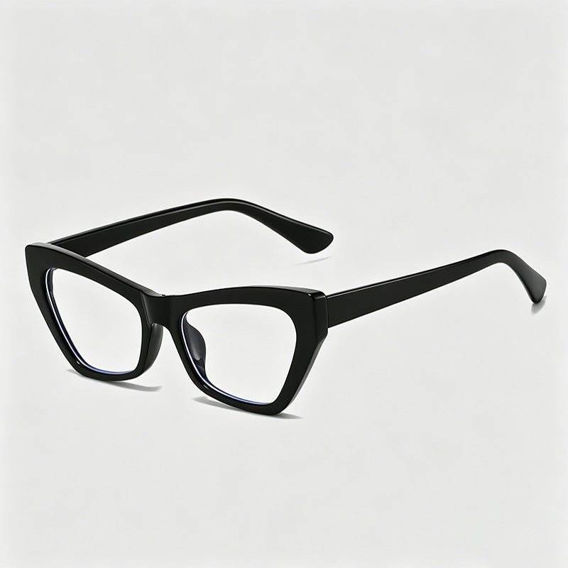 Trendy Slim Cat Eye Transparent Glasses
