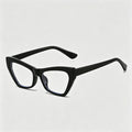 Trendy Slim Cat Eye Transparent Glasses