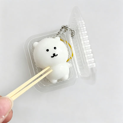 Lunch Box Bear Squishy Keychain