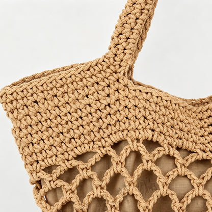 Macrame Mesh Tote Bag