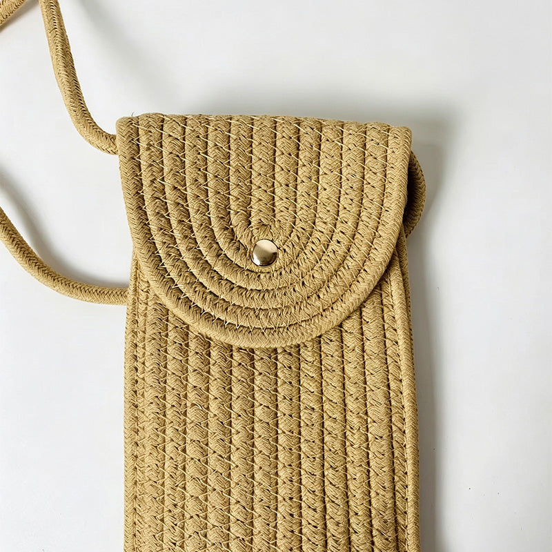 Ribbed Phone Crossbody Bag