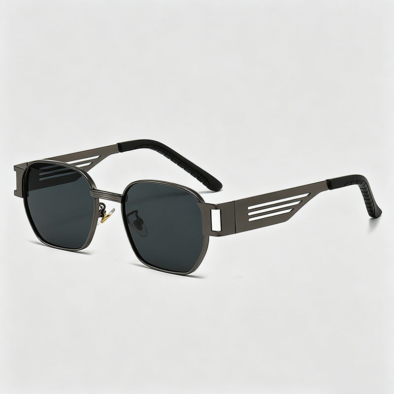 Vintage Hollow Metal Square Sunglasses