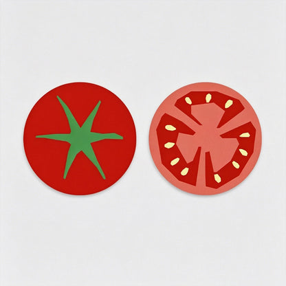 Fruit Print Car Cup Coaster