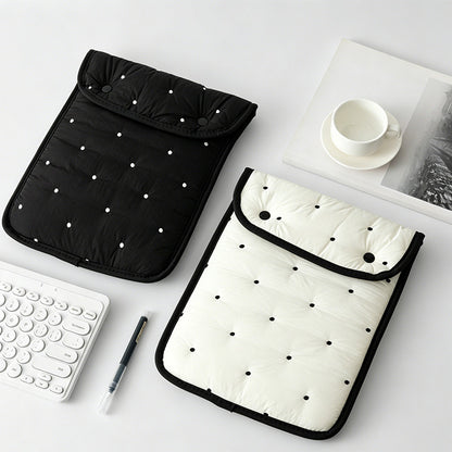 Polka Dot Embroidered Tablet Sleeve
